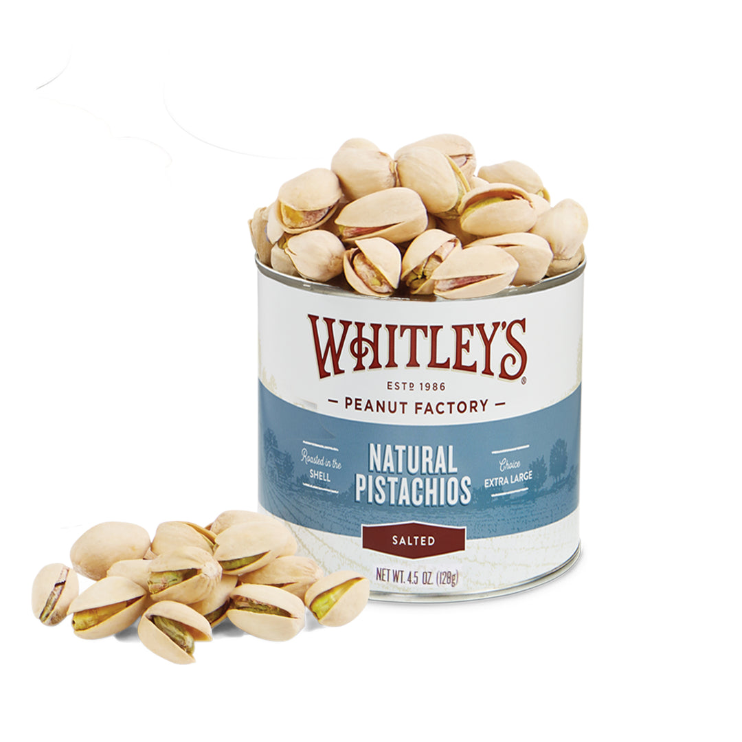 Case of 20 - 4.5 oz. Tins Natural Pistachios