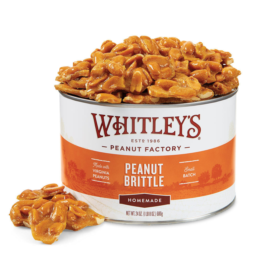 Single 24 oz. Tin Homemade Peanut Brittle