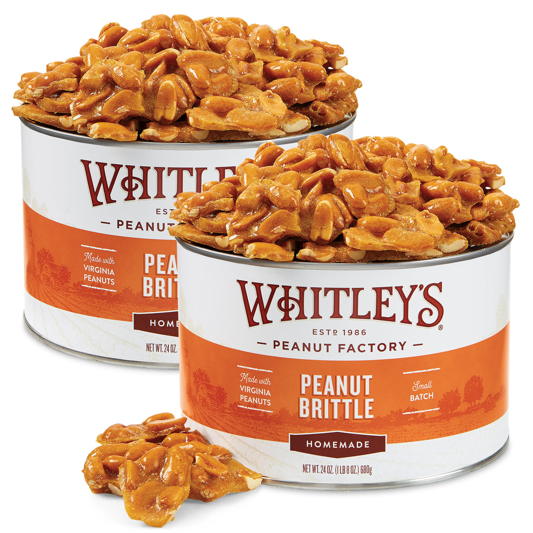 Two-Pack 24 oz. Tin Homemade Peanut Brittle