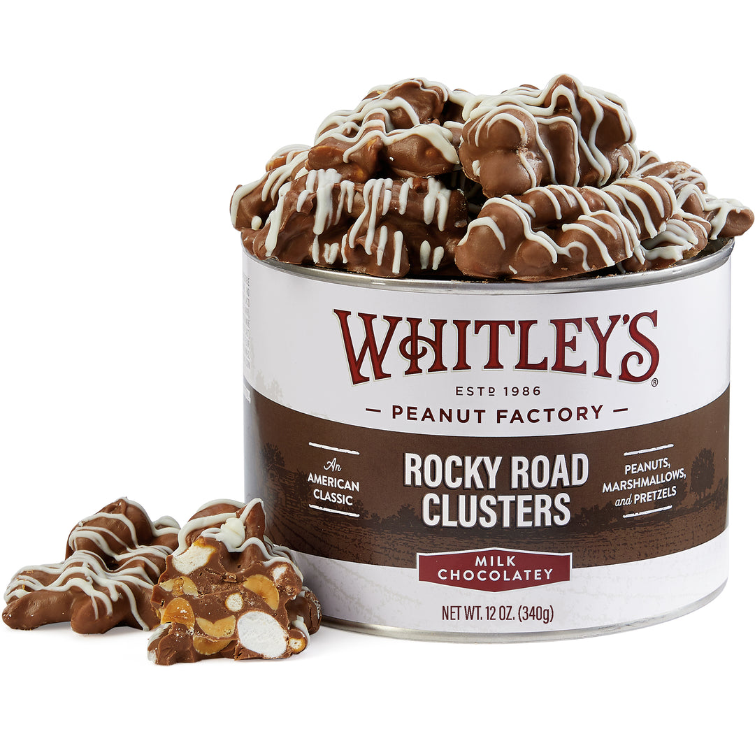 Case of 12 - 12 oz. Tins Rocky Road Peanut Clusters