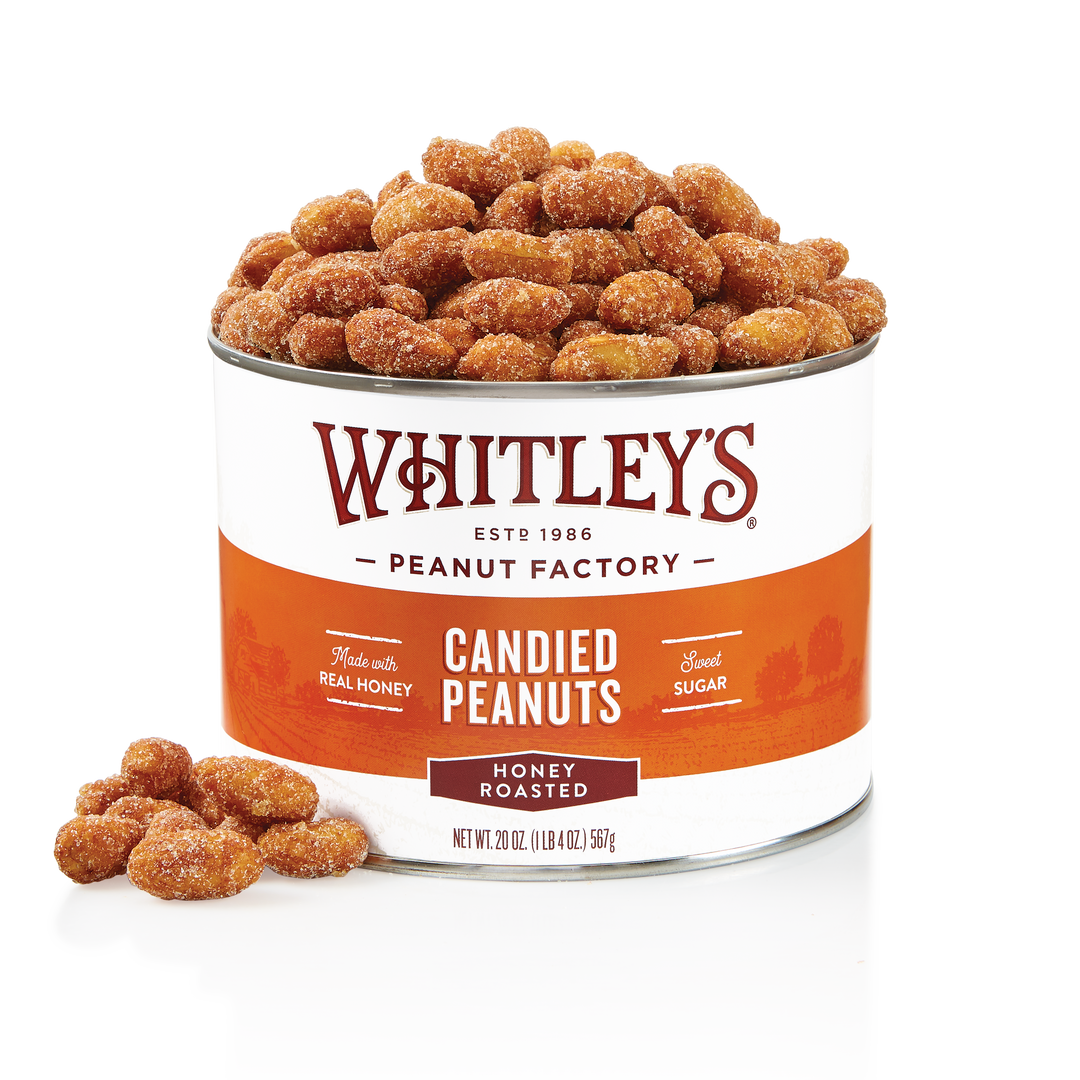 Case of 12 - 20 oz. Honey Roasted Virginia Peanuts