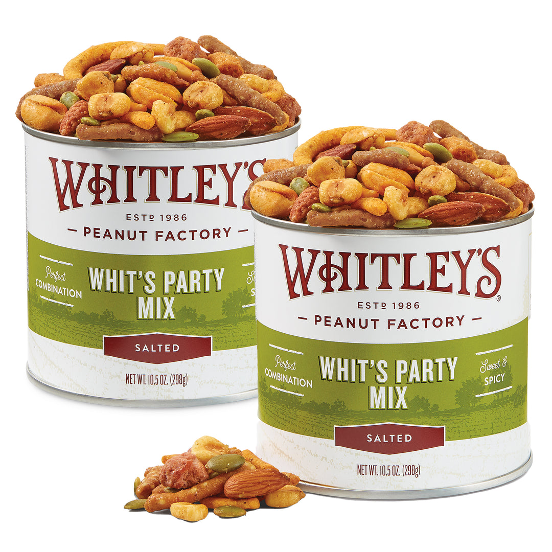 Two-Pack 10.5 oz. Tin Whits Party Mix