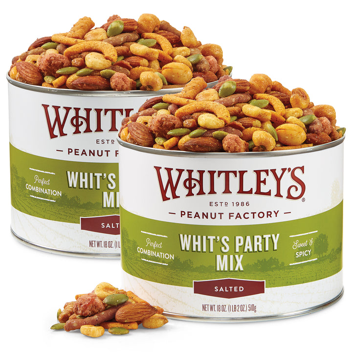Two-Pack 18 oz. Tin Whits Party Mix