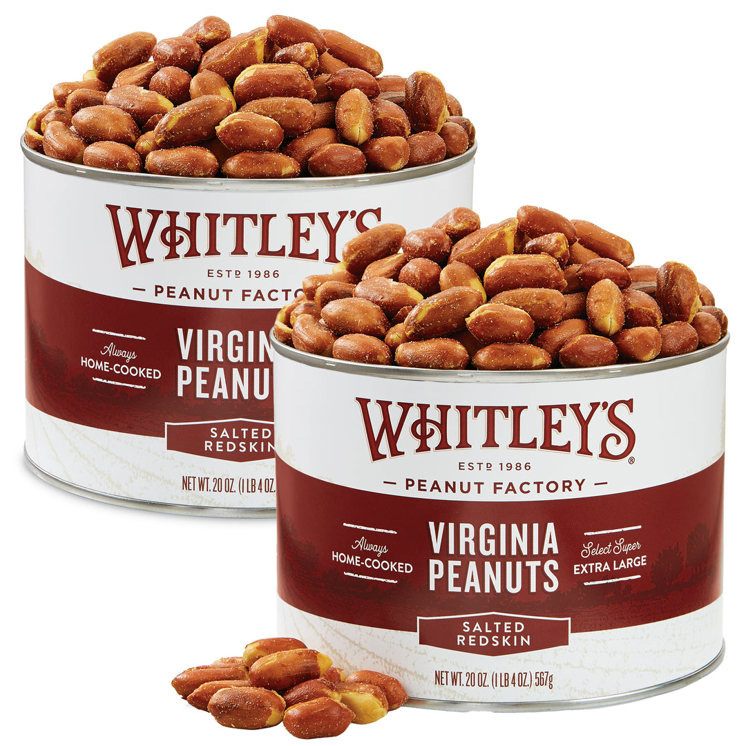 Two-Pack 20 oz. Tin Redskin Virginia Peanuts