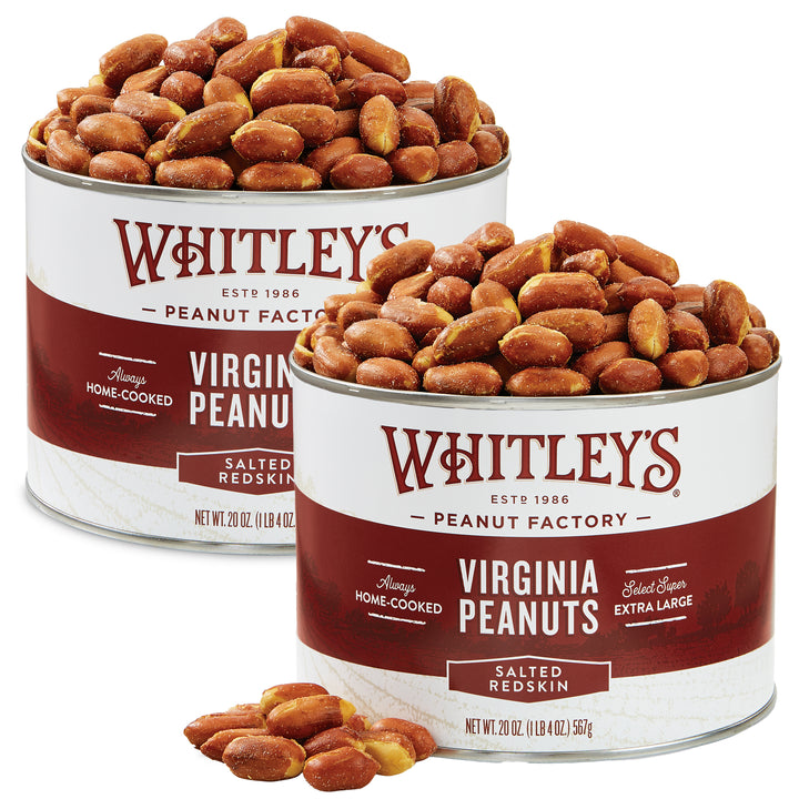 Two-Pack 20 oz. Tin Redskin Virginia Peanuts