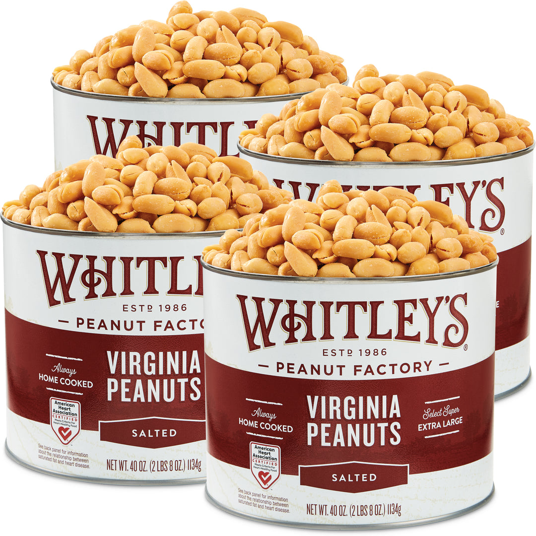 Four-Pack 40 oz. Tin Salted Virginia Peanuts
