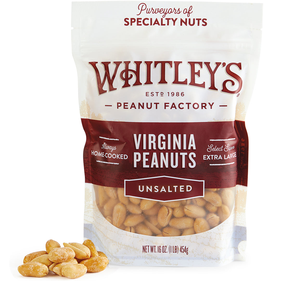 16 oz. Pouch Bag Unsalted Virginia Peanuts