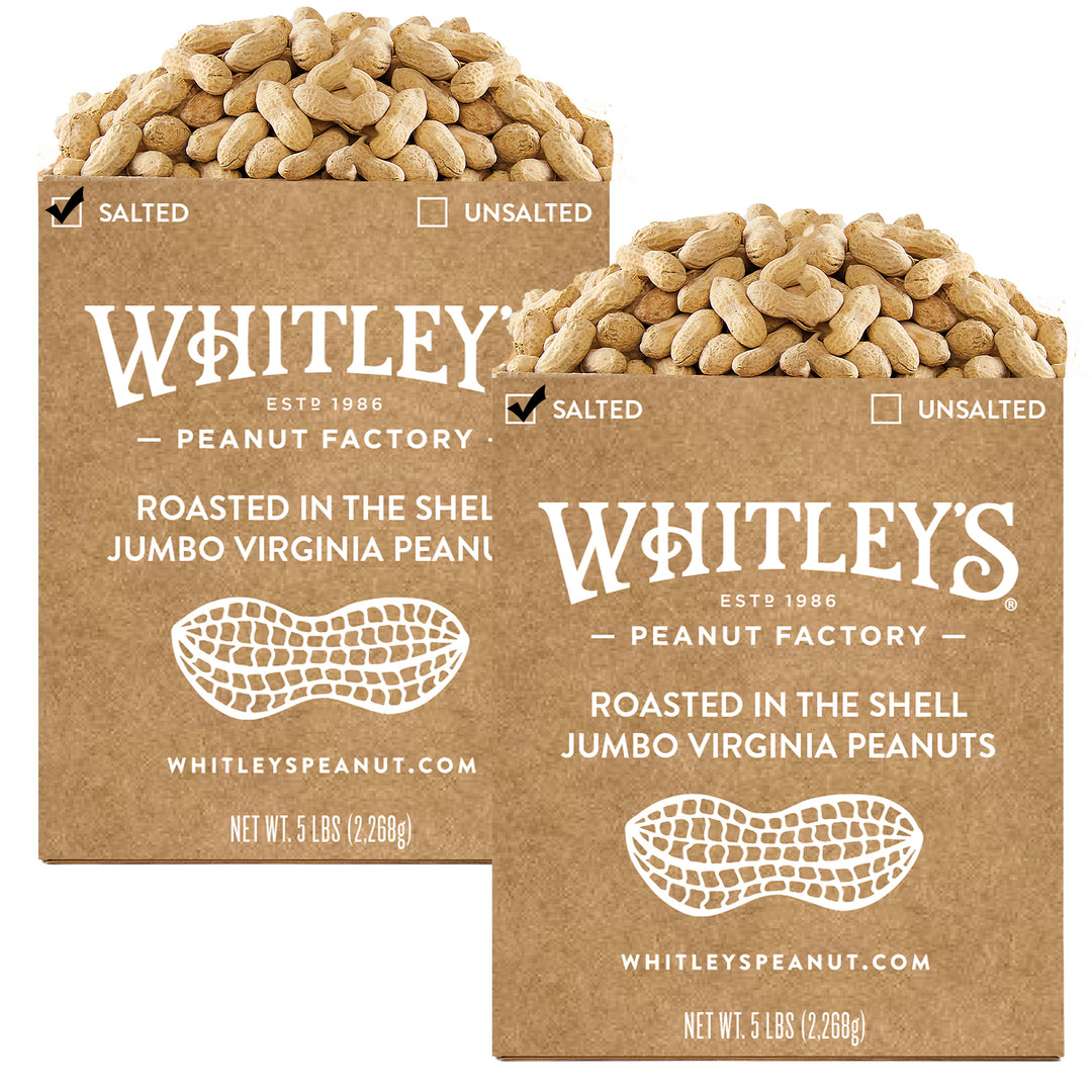 Two-Pack 5 lb. Box Salted Roasted-n-Shell Peanuts