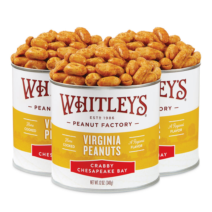 Two-Pack 20 oz. Tin Crabby Chesapeake Bay Virginia Peanuts