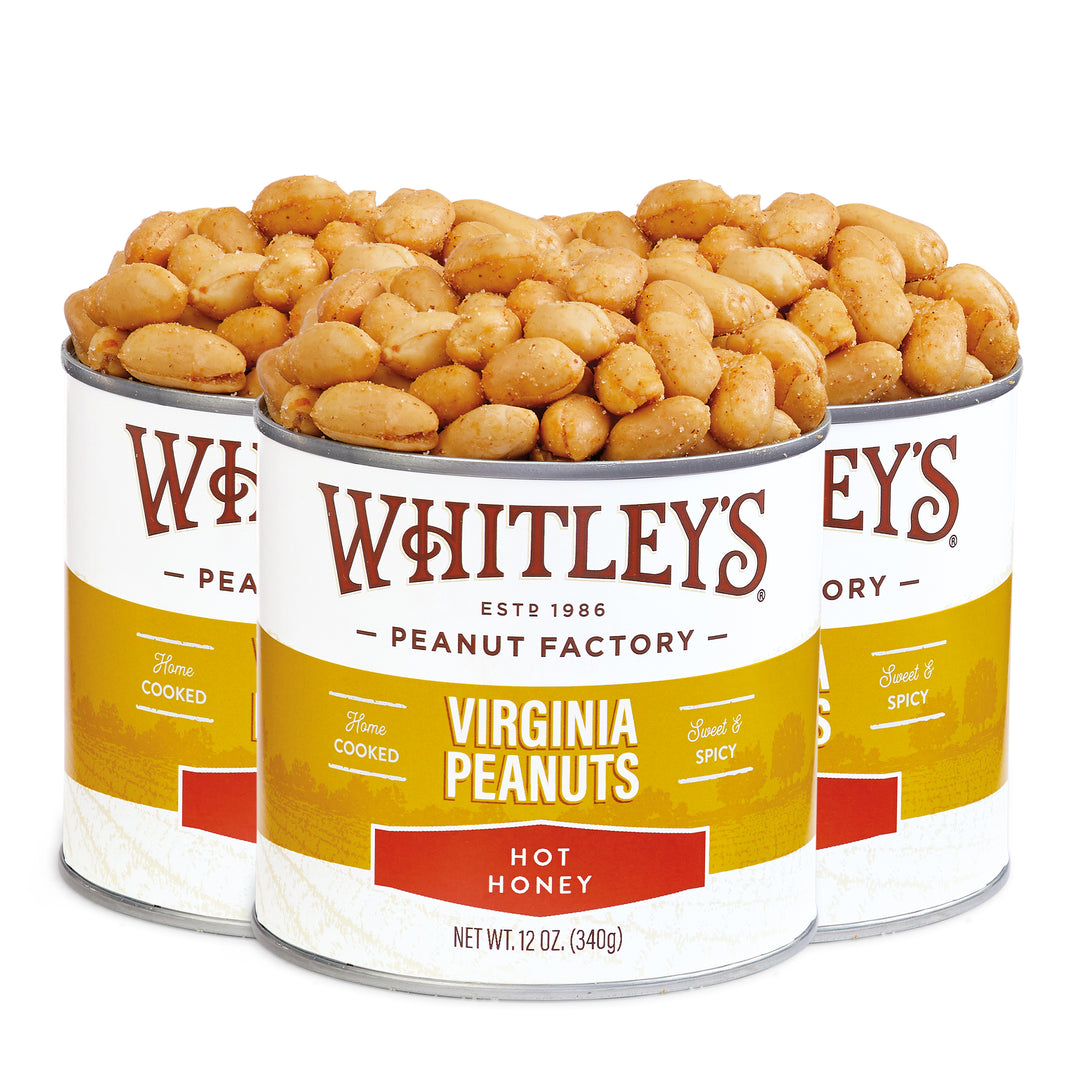 Two-Pack 20 oz. Tin Hot Honey Virginia Peanuts