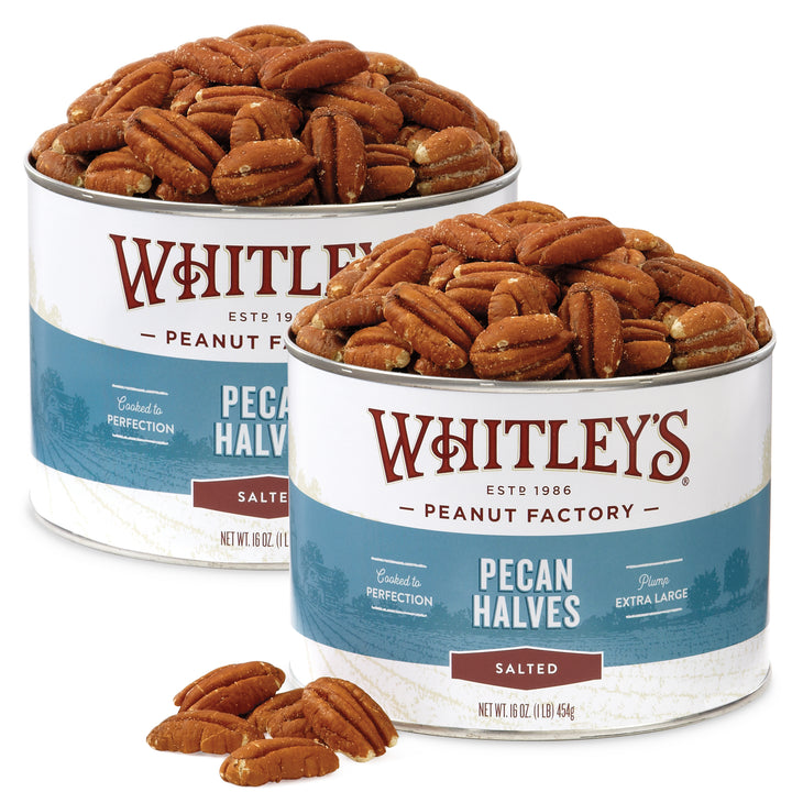 Two-Pack 16 oz. Tin Salted Pecan Halves