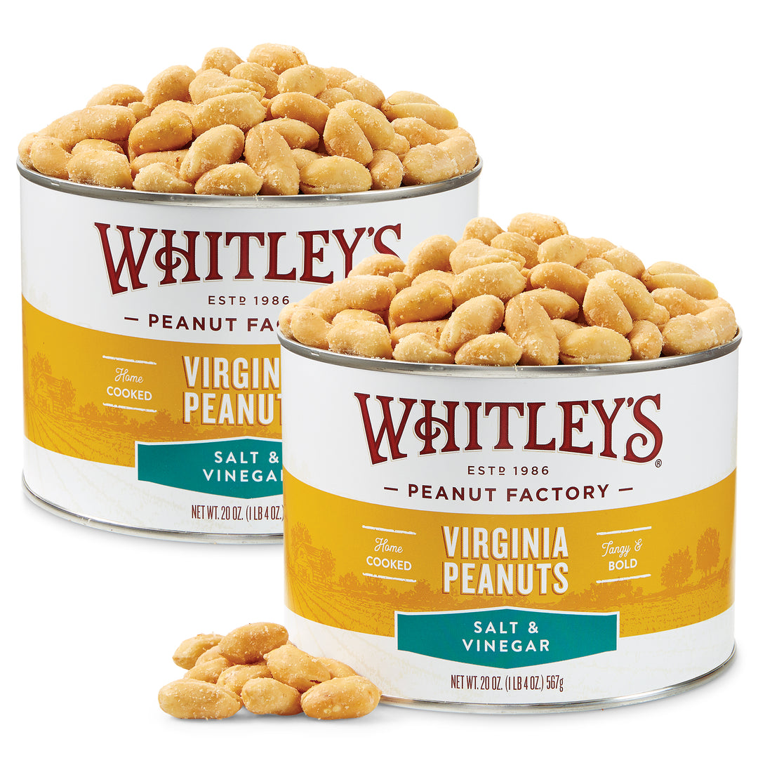 Case of 12 20 oz. Tin Salt and Vinegar Virginia Peanuts