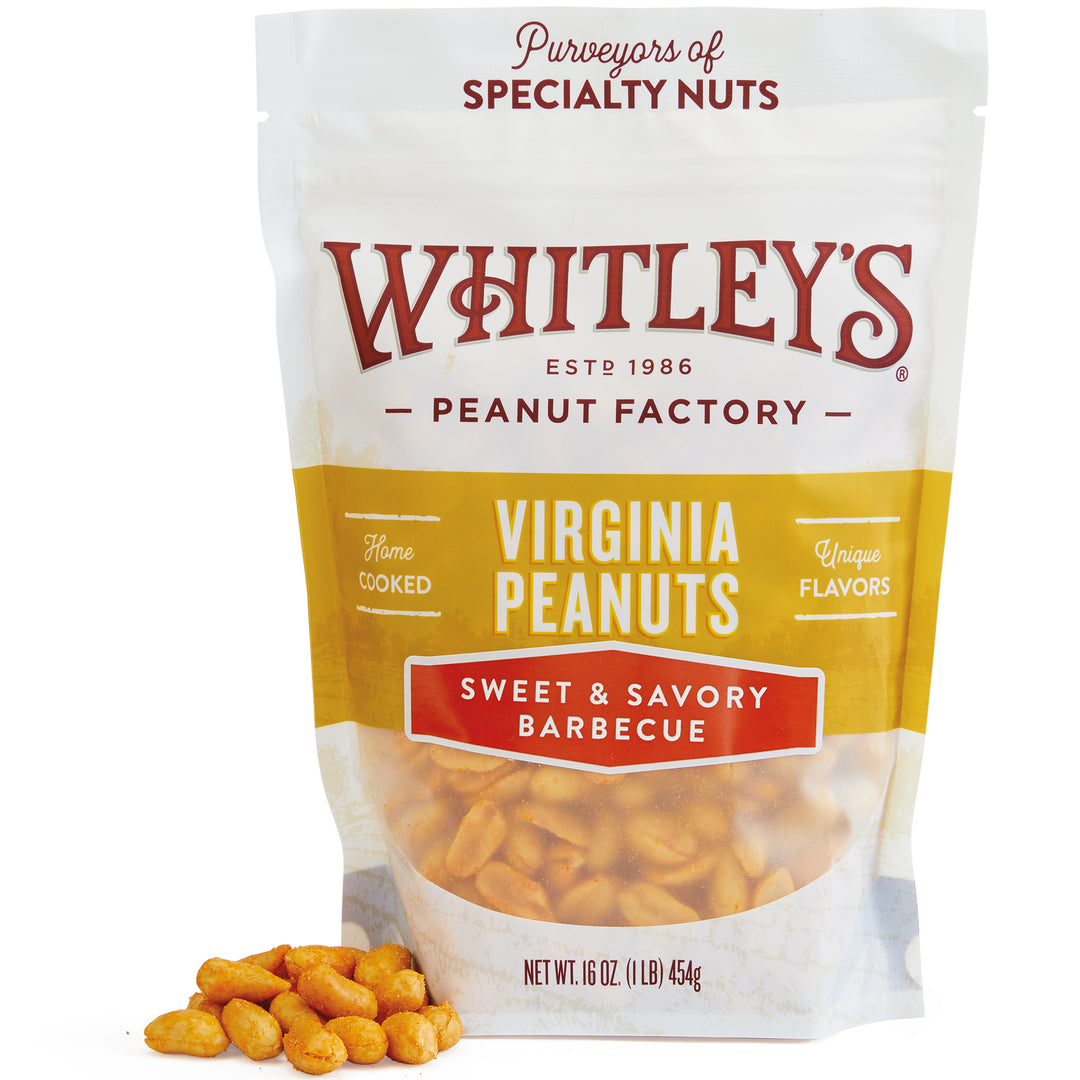 16 oz. Pouch Bag Sweet and Savory Barbecue Virginia Peanuts