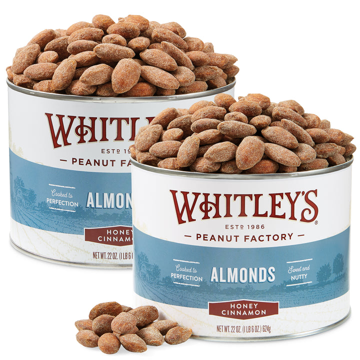 Two-Pack 22 oz. Tin Honey Cinnamon Almonds
