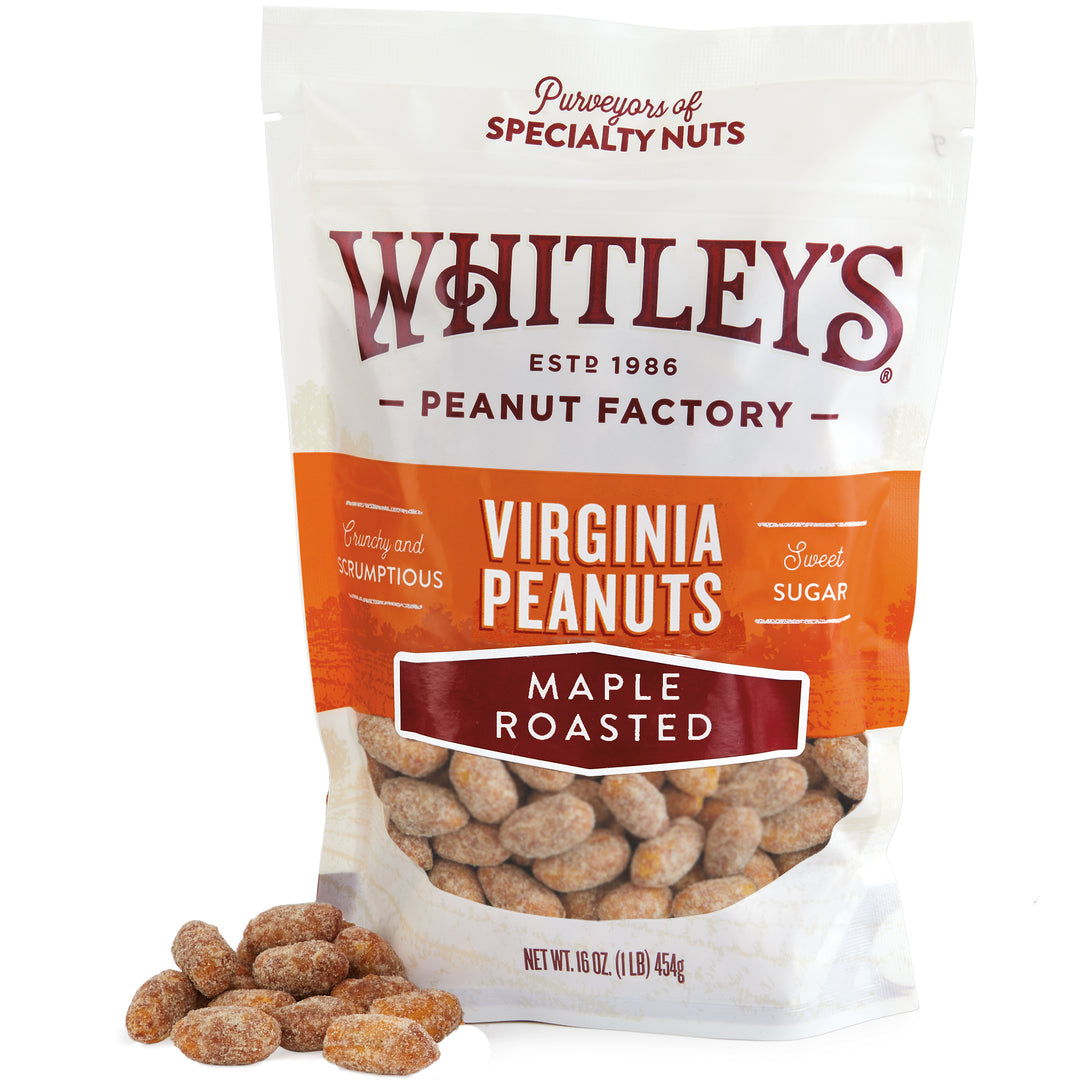 16 oz. Puch Bag Maple Roasted Virginia Peanuts