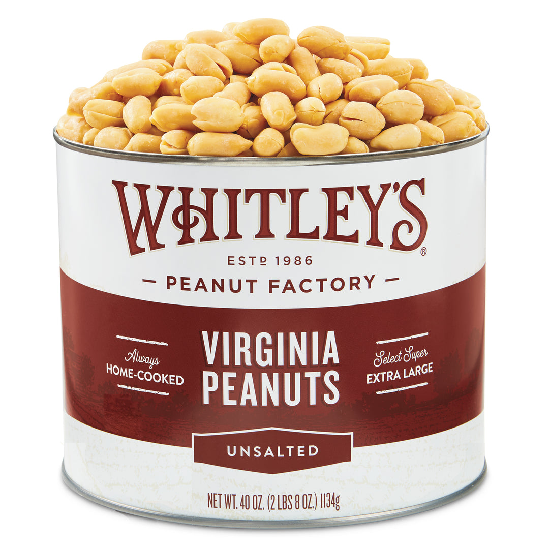 Case of 8 - 40 oz. Unsalted Virginia Peanuts