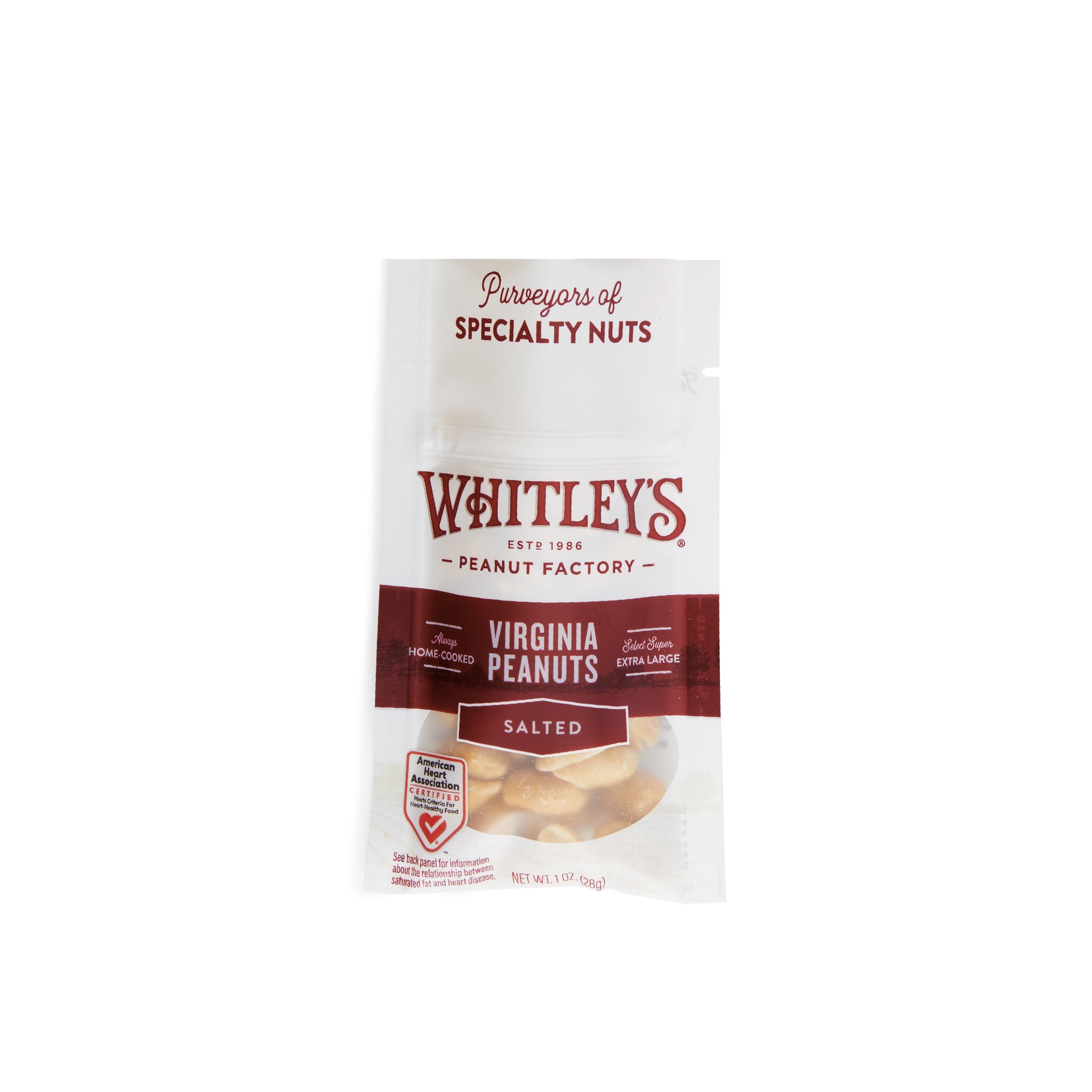 Individual Packages of Salted Peanuts | Whitleys Peanut Factory