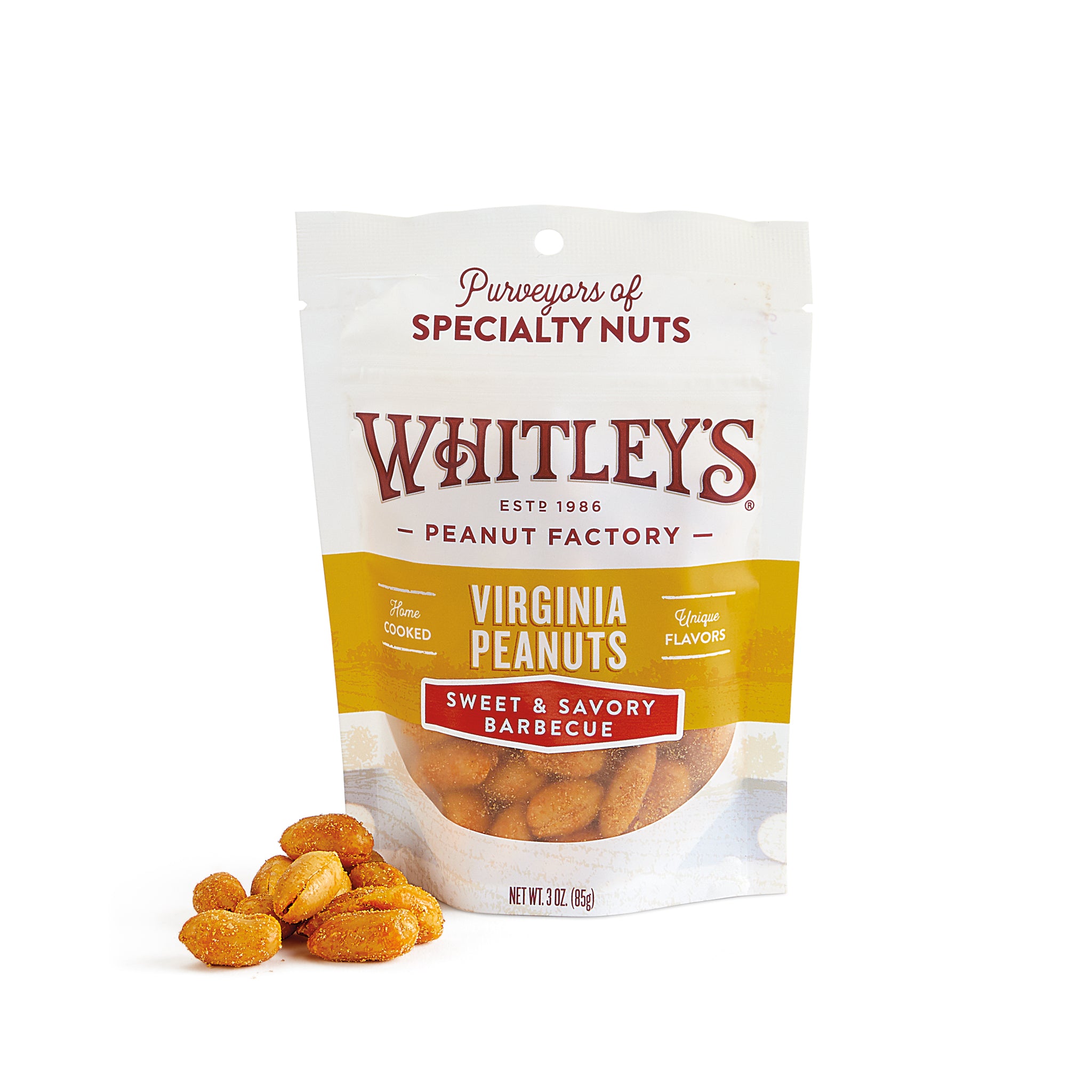Sweet & Savory Barbecue Virginia Peanuts | Whitleys Peanut Factory