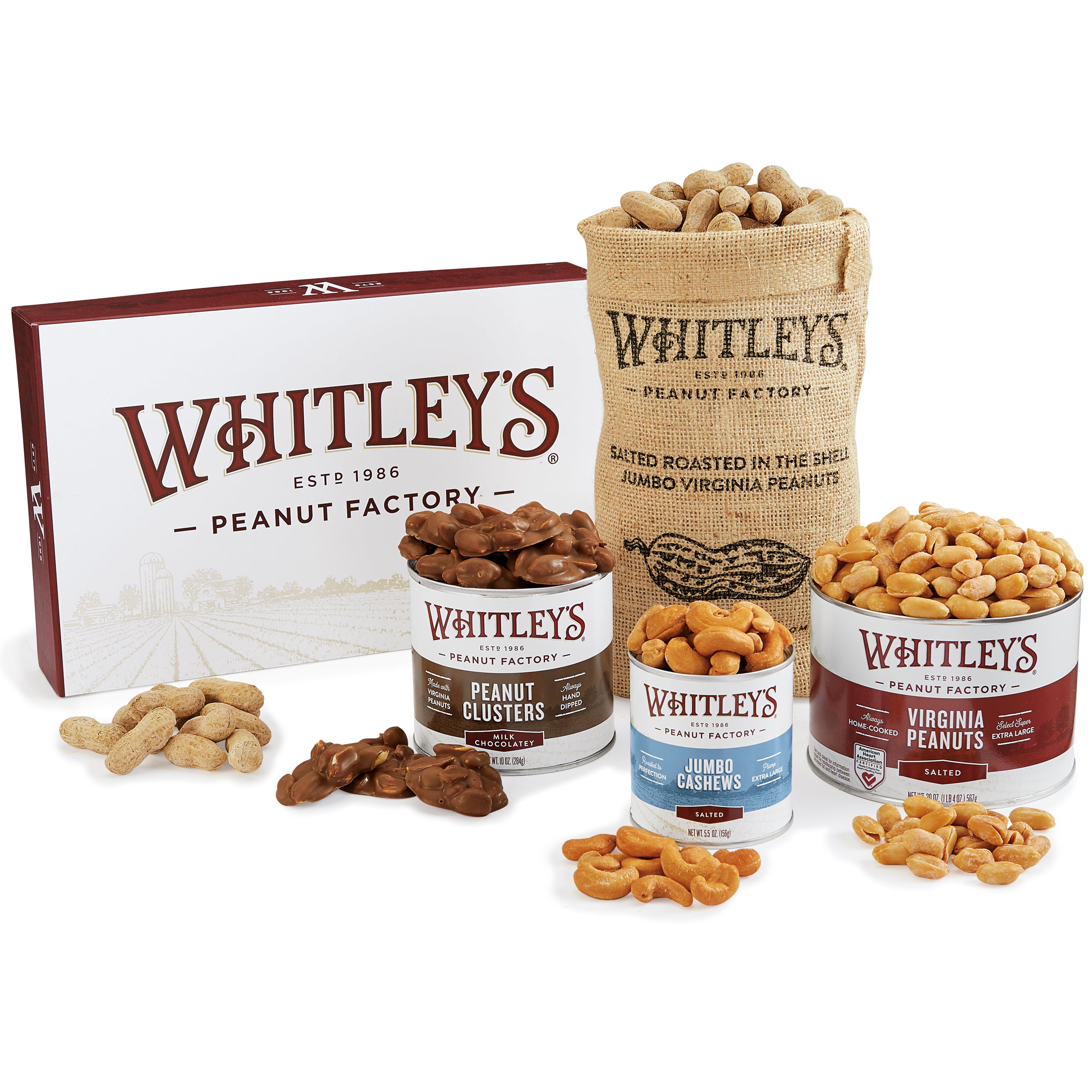 Best Sellers Nut Snack Pack | Peanut Snacks | Whitleys Peanut Factory ...