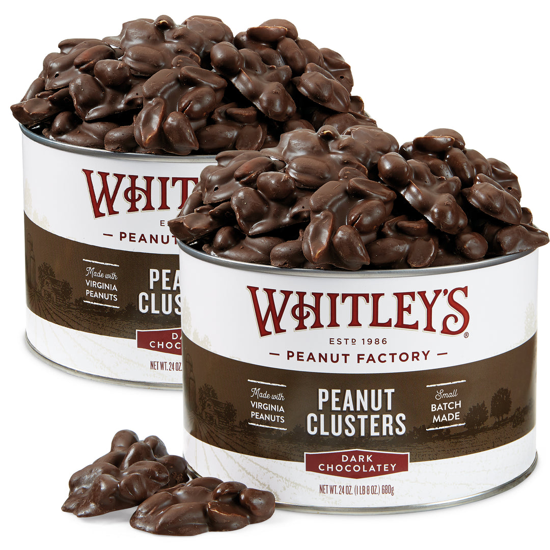 Whitley’s Cold Packed Dark Chocolatey Peanut Clusters:  Two-Pack