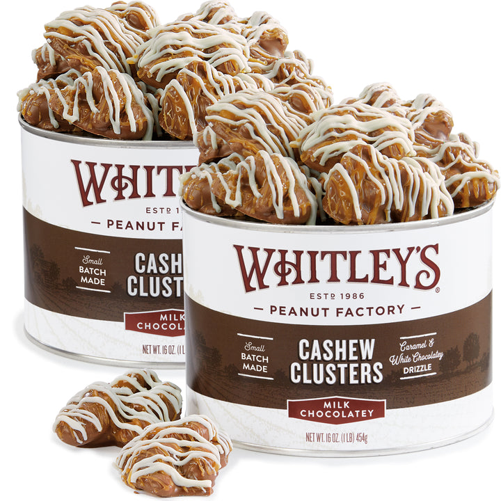 Milk Chocolatey Caramel Cashew Clusters