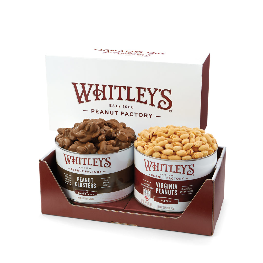 Dynamic Duo Chocolatey Peanut Gift Pack | Whitleys Peanut Factory