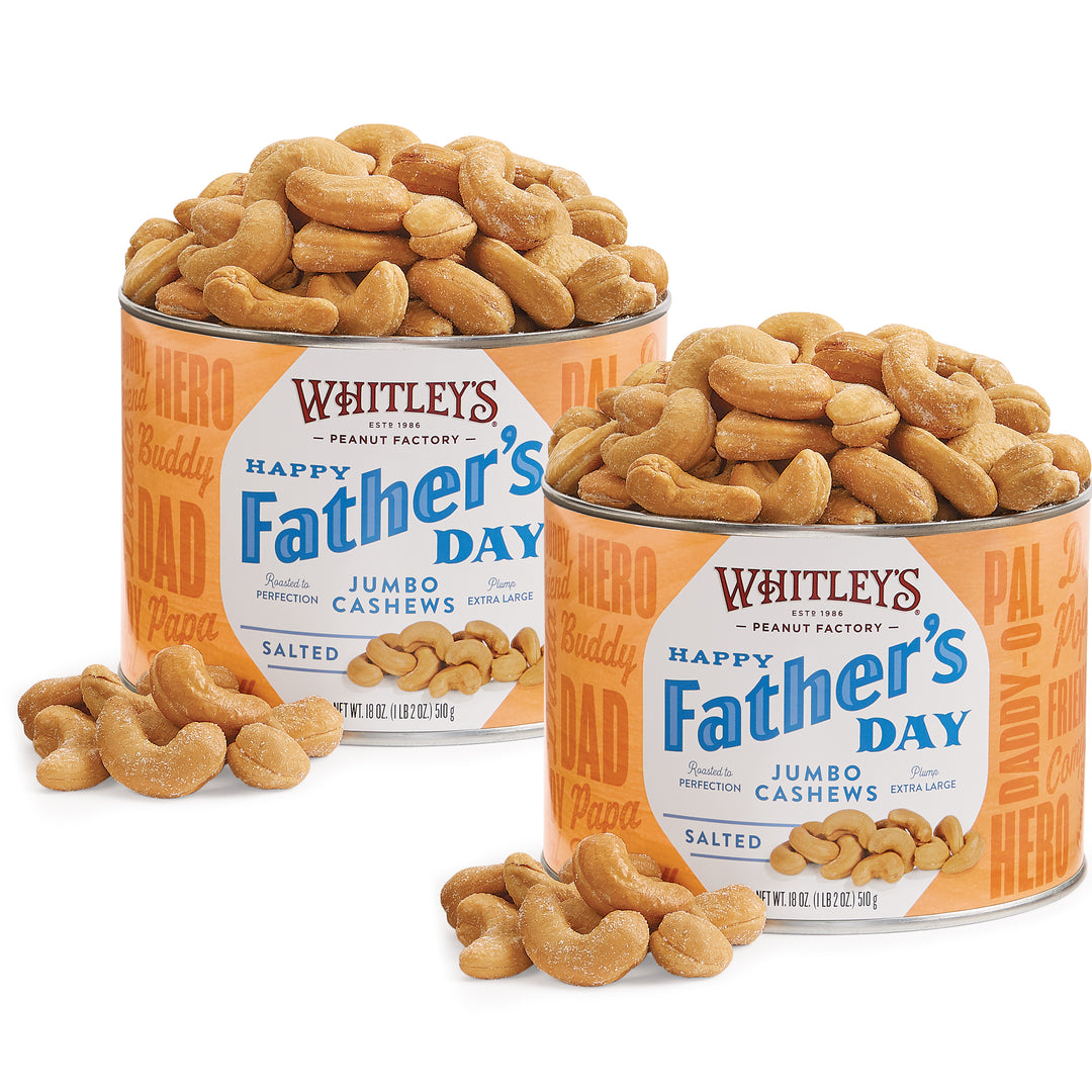 Two-Pack Father's Day Jumbo Cashews Tin