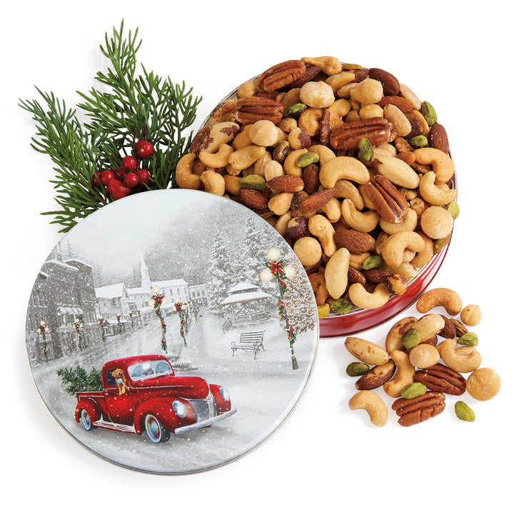 Snowy Drive Gift Tin