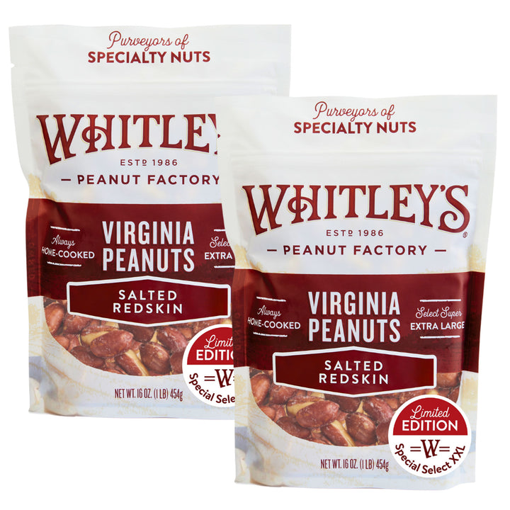 16 oz. Pouch Bag Limited Edition Special Select XXL Red-Skin Virginia Peanuts