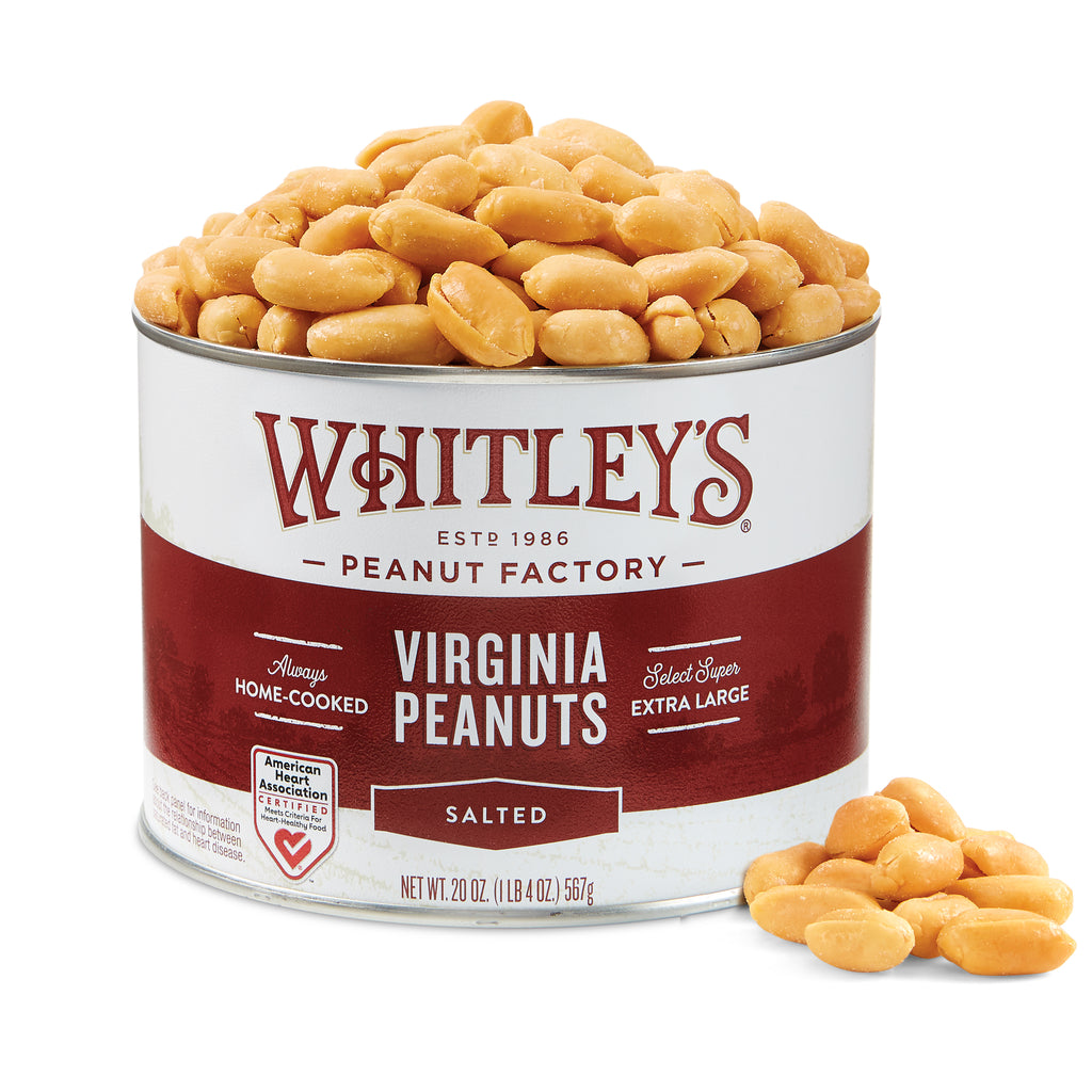 Case of 12 - 20 oz. Salted Virginia Peanuts – Whitley Peanut Factory