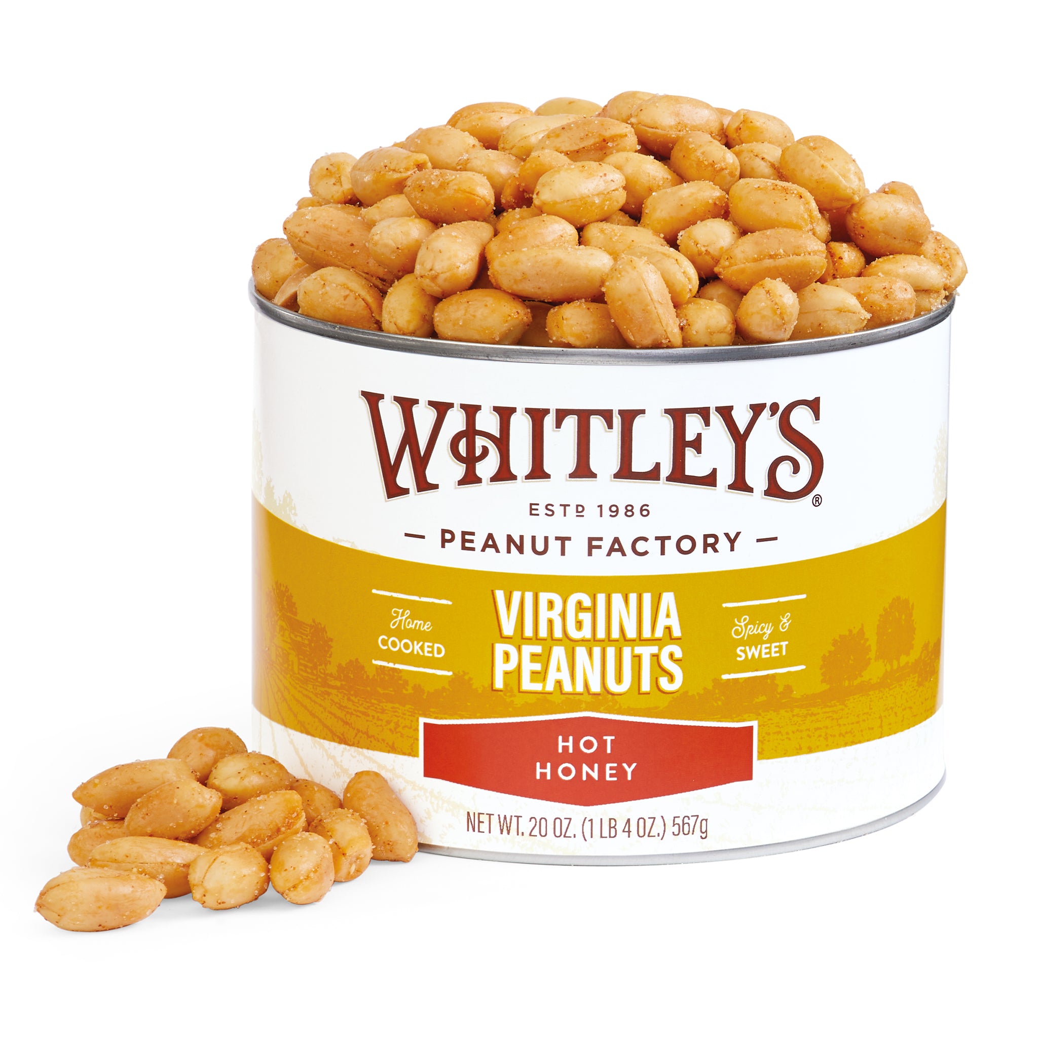 Hot Honey Virginia Peanuts | Whitleys Peanut Factory – Whitley Peanut ...