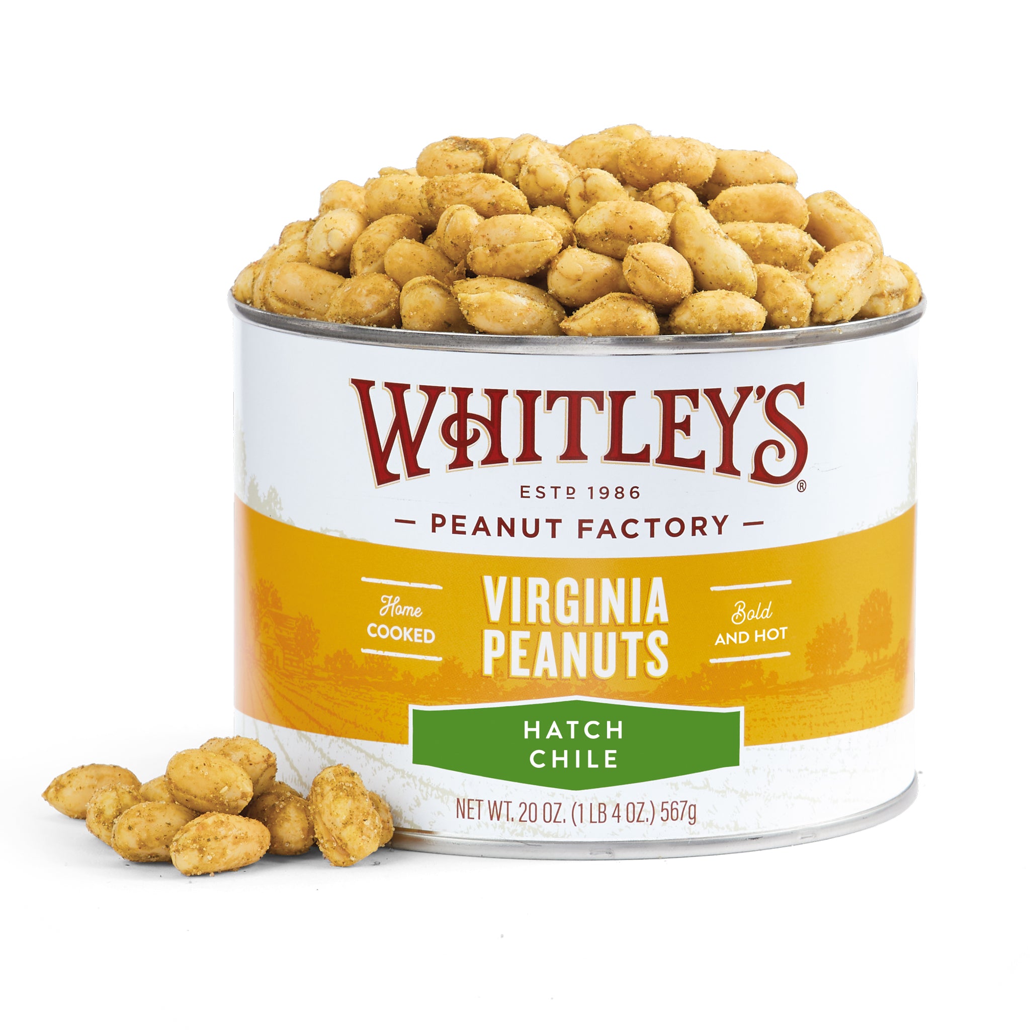 Whitley's Hatch Chile Virginia Peanuts – Whitley Peanut Factory