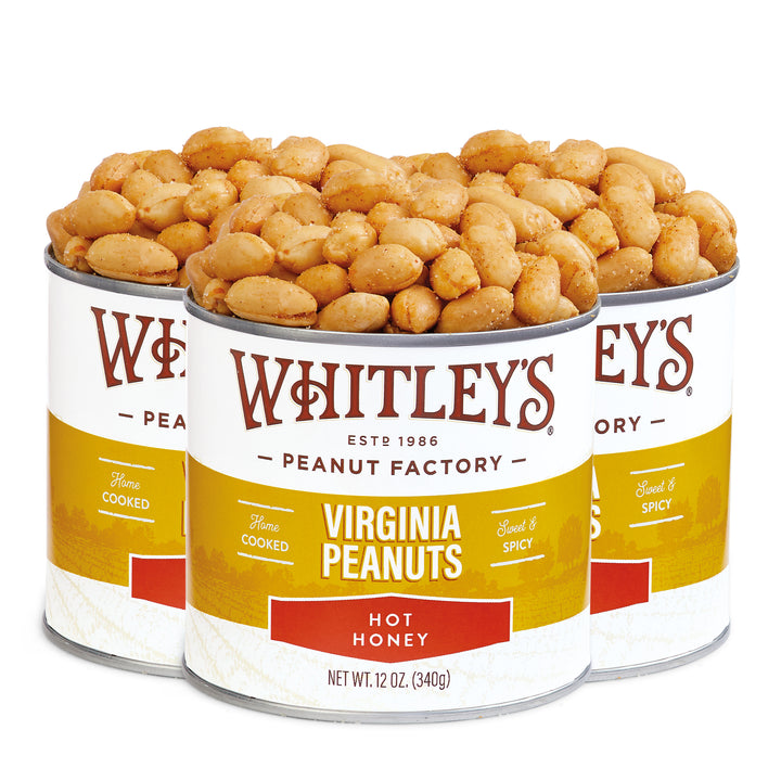 Two-Pack 20 oz. Tin Hot Honey Virginia Peanuts