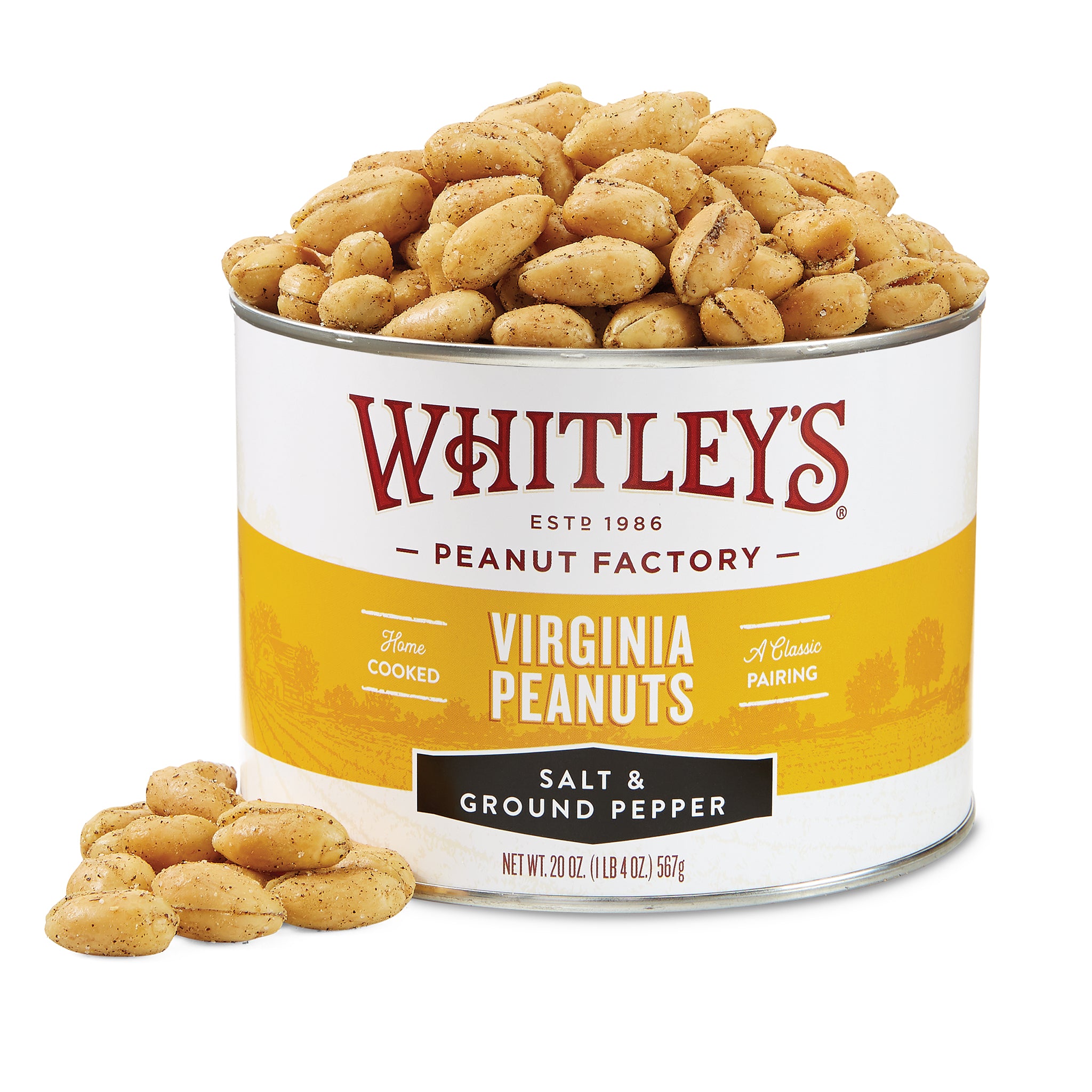 Salt and Ground Pepper Peanuts | Whitleys Peanut Factory – Whitley ...