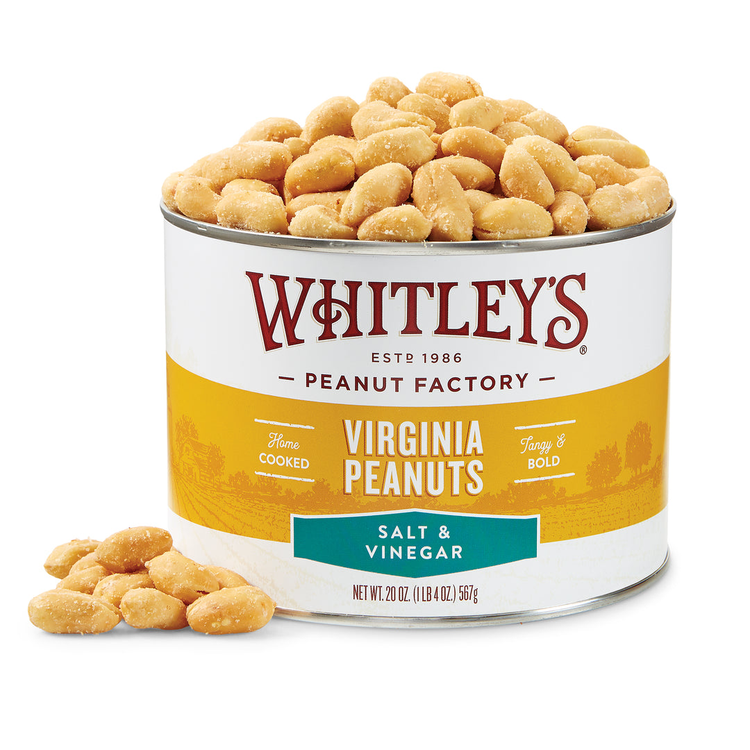 Single 20 oz. Tin Salt and Vinegar Virginia Peanuts
