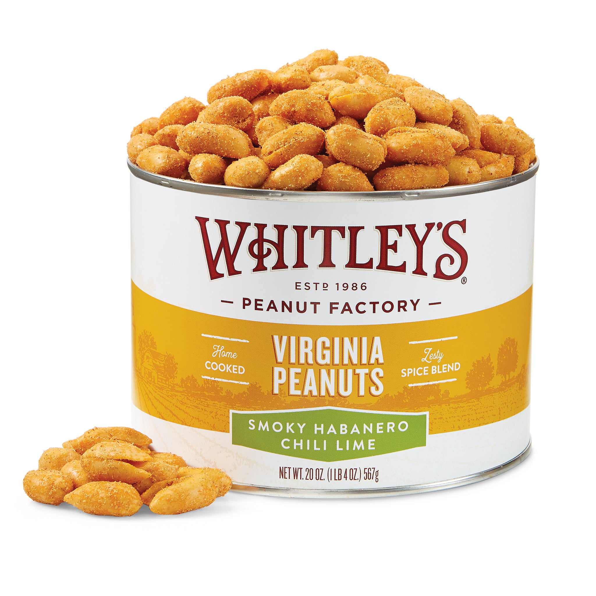 Habanero Chili Lime Peanuts | Spicy Peanuts | Whitleys Peanut