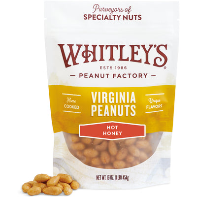 16 oz. Pouch Bag Hot Honey Virginia Peanuts