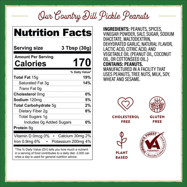 Limited Edition:  Country Dill Pickle Virginia Peanuts